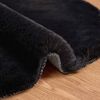 vidaXL Tapis en Fourrure Synth&eacute;tique de Lapin Olite Noir 60 x 90 cm