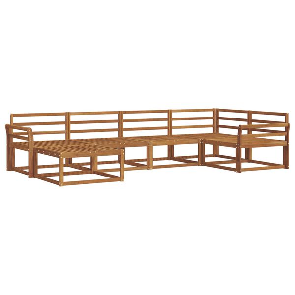 vidaXL Ensemble de canap&eacute;s d'ext&eacute;rieur 6 pcs Naturel