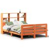 vidaXL Cadre de lit sans matelas cire marron 120x200cm bois pin massif