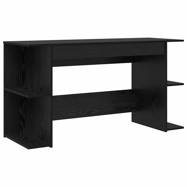 vidaXL Bureau Autre Ch&ecirc;ne noir 140 x 50 x 75 cm Bois d'ing&eacute;nierie