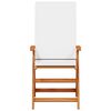 vidaXL Chaise de jardin 6 pcs Marron et blanc 57 x 71,5 x 104 cm