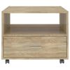 vidaXL Table basse chêne sonoma 55x55x40 cm bois d'ingénierie