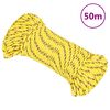 vidaXL Corde de bateau Jaune 4 mm 50 m Polypropyl&egrave;ne