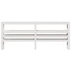 vidaXL T&ecirc;te de lit avec &eacute;tag&egrave;res blanc 180 cm bois massif de pin