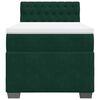 vidaXL Sommier &agrave; lattes de lit avec matelas Vert fonc&eacute; 90x200 cm