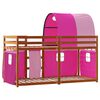 vidaXL Lit superpos&eacute; sans matelas rose 80x200 cm bois de pin massif