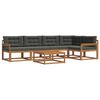 vidaXL Ensemble de canap&eacute;s d'ext&eacute;rieur 6 pcs Naturel et Anthracite
