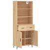 vidaXL Buffet haut Ch&ecirc;ne sonoma 69,5x34x180 cm Bois d'ing&eacute;nierie