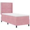 vidaXL Lit &agrave; Ressorts avec Matelas LED Argyle Rose 80 x 200 cm Velours