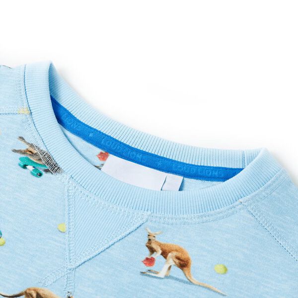 Sweatshirt pour enfants m&eacute;lange bleu clair 116