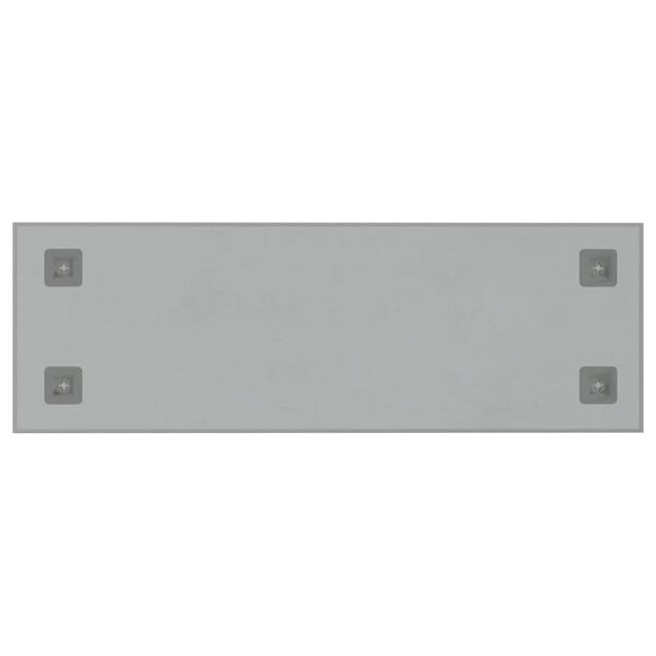 vidaXL Tableau noir magn&eacute;tique mural Blanc 80x30 cm Verre tremp&eacute;