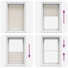 vidaXL Store pliss&eacute; 80x150 cm Cr&egrave;me