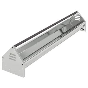 vidaXL Bac de nourrissage pour poules Argent 108 x 20,5 x 20 cm