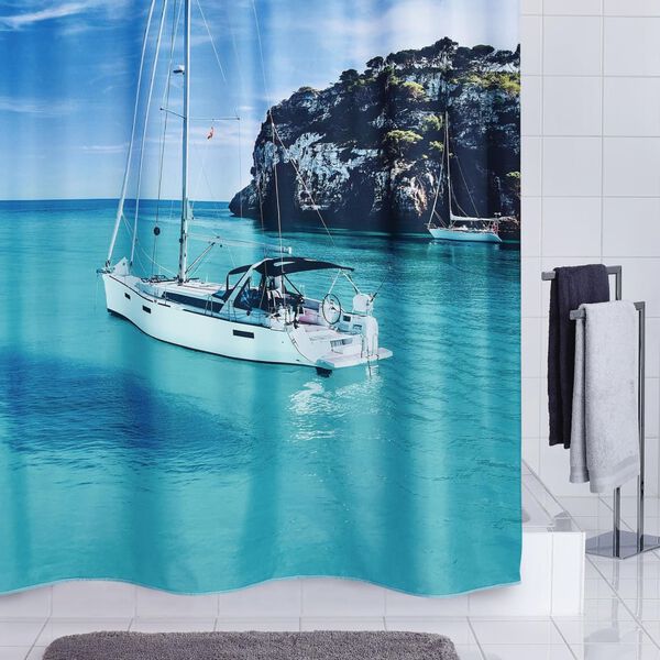RIDDER Rideau de douche Sailboat 180x200 cm