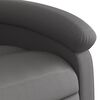 vidaXL Fauteuil inclinable gris cuir v&eacute;ritable