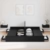 vidaXL Cadre de lit avec rangement avec tiroir Ch&ecirc;ne noir 180 x 200 cm