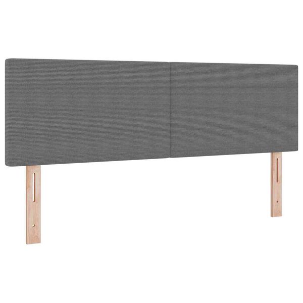 vidaXL T&ecirc;te de lit avec t&ecirc;te de lit Gris clair 160 cm Cuir synth&eacute;tique