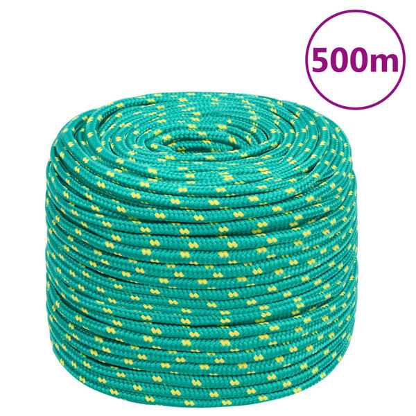 vidaXL Corde de bateau Vert 6 mm 500 m Polypropyl&egrave;ne