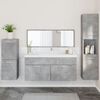vidaXL Ensemble de meubles de salle de bain 4 pcs gris b&eacute;ton
