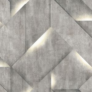 DUTCH WALLCOVERINGS Papier peint Onyx Gris foncé