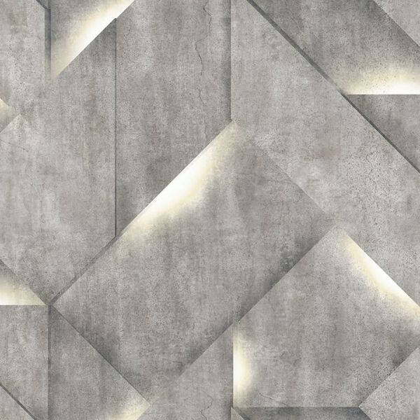 DUTCH WALLCOVERINGS Papier peint Onyx Gris fonc&eacute;