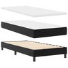 vidaXL Lit &agrave; ressorts avec matelas Noir 100 x 200 cm Simili cuir
