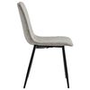 vidaXL Ensemble de salle &agrave; manger 5 pcs Similicuir Gris clair