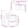 vidaXL Fauteuil inclinable Marron Tissu