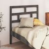 vidaXL T&ecirc;te de lit Gris 96x4x100 cm Bois massif de pin