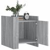 vidaXL Table de chevet sonoma gris 45x50x50 cm bois d'ing&eacute;nierie