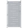 vidaXL Porte de Jardin 85 x 174 cm Acier inoxydable Verrouillable