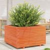 vidaXL Jardini&egrave;re cire marron 80x80x49,5 cm bois de pin massif
