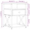 vidaXL Tables de chevet 2 pcs sonoma gris 40x42x55cm bois d'ing&eacute;nierie