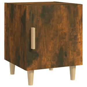 vidaXL Table de chevet Ch&ecirc;ne fum&eacute; Bois d'ing&eacute;nierie