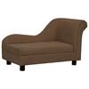 vidaXL Canap&eacute; pour chien avec oreiller Marron 83x44x44 cm Peluche