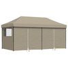 vidaXL Tente de f&ecirc;te Taupe 292 x 580 x 315 cm Tissu Oxford