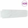 vidaXL Bordures de pelouse 20 pc 100 x 25 x 0,07 cm Acier galvanis&eacute;