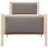 vidaXL Cadre de lit avec t&ecirc;te de lit Taupe 80 x 200 cm tissu