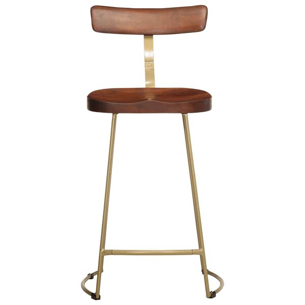 vidaXL Tabourets de bar lot de 2 49x43x88 cm bois de manguier massif