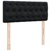 vidaXL Sommier &agrave; lattes de lit avec matelas noir 120x190 cm velours