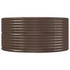 vidaXL Lit sur&eacute;lev&eacute; de jardin Marron Acier galvanis&eacute;