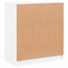 vidaXL Armoire lat&eacute;rale avec portes en verre blanc 68x37x75,5 cm