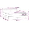 vidaXL Sommier &agrave; lattes de lit avec matelas Gris 160x200 cm Similicuir