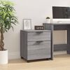 vidaXL Classeur mobile avec roues Sonoma gris 45x38x54 cm Bois