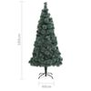 vidaXL Sapin de No&euml;l artificiel avec support Vert 180 cm PET