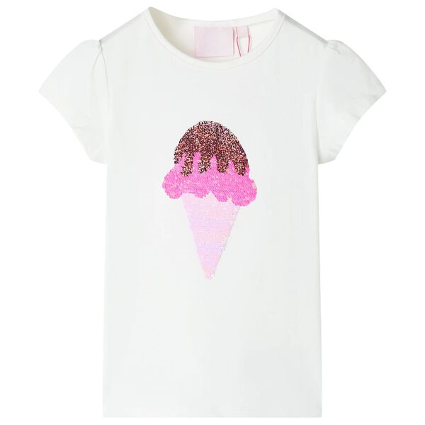 T-shirt enfants &eacute;cru 128