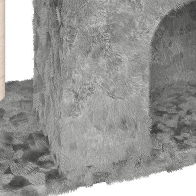vidaXL Arbre à chat avec griffoir en sisal Gris clair 51 cm
