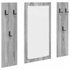 vidaXL Porte-manteau mural Montage mural Gris Sonoma 96 x 1,5 x 90 cm