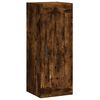 vidaXL Buffet haut Ch&ecirc;ne fum&eacute; 34,5x34x180 cm Bois d'ing&eacute;nierie