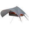 vidaXL Tente Teepee 9 personnes 9 personne Gris et orange